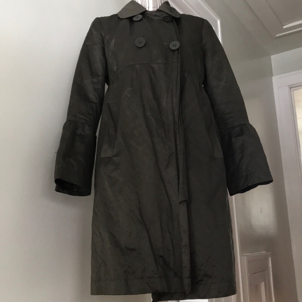 Bernardo Sateen trench coat